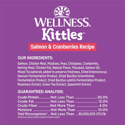 Kittles Natural Grain Free Salmon & Cranberries Cat Treats, 6 Oz, Bag